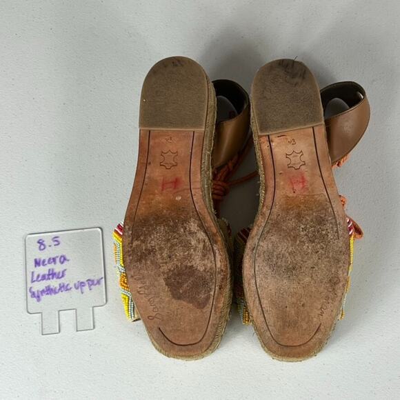 Sam Edelman Neera Espadrille Platform Sandals Women's Size 8.5 Boho Hippie Artsy - Picture 7 of 8